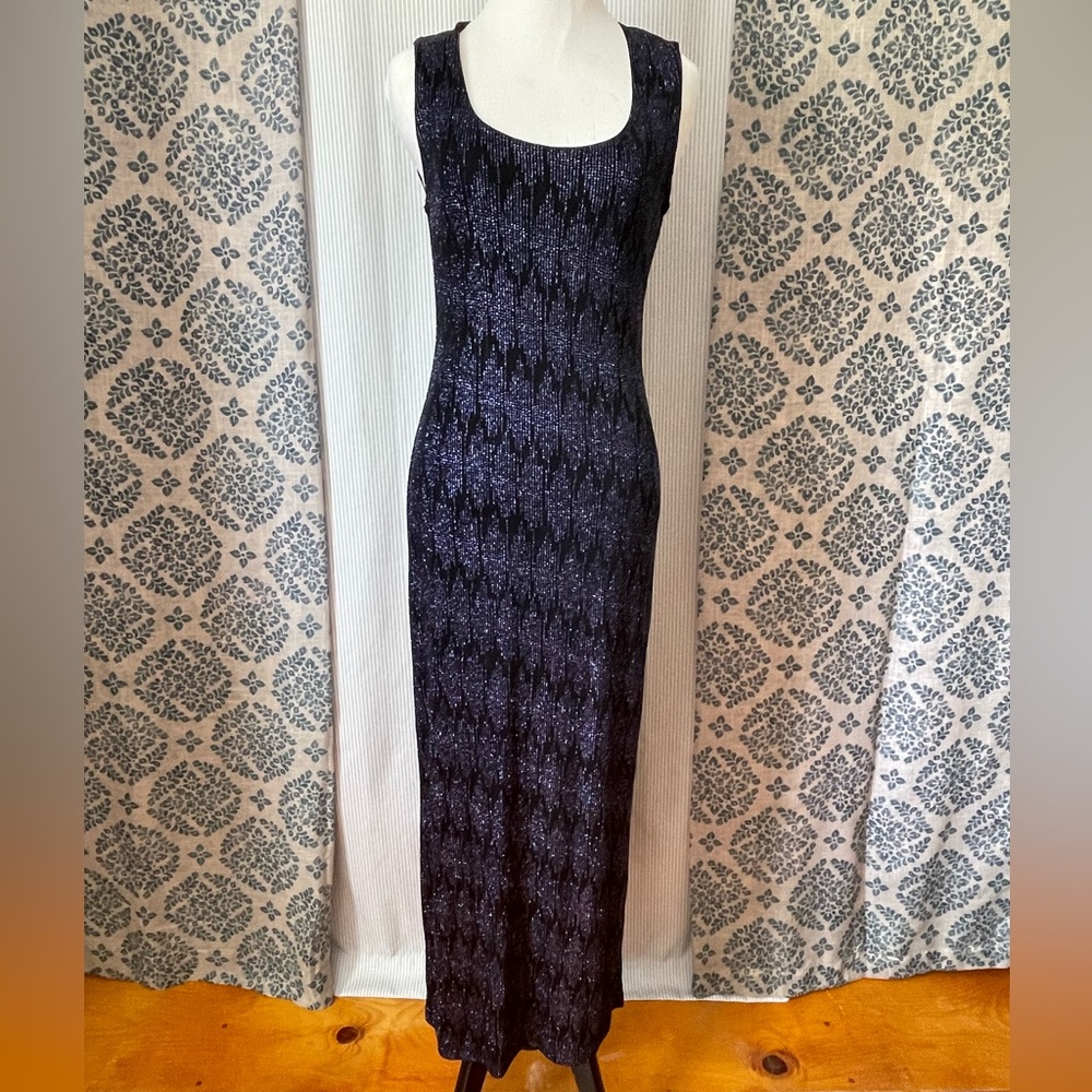 90s black sparkle dress
